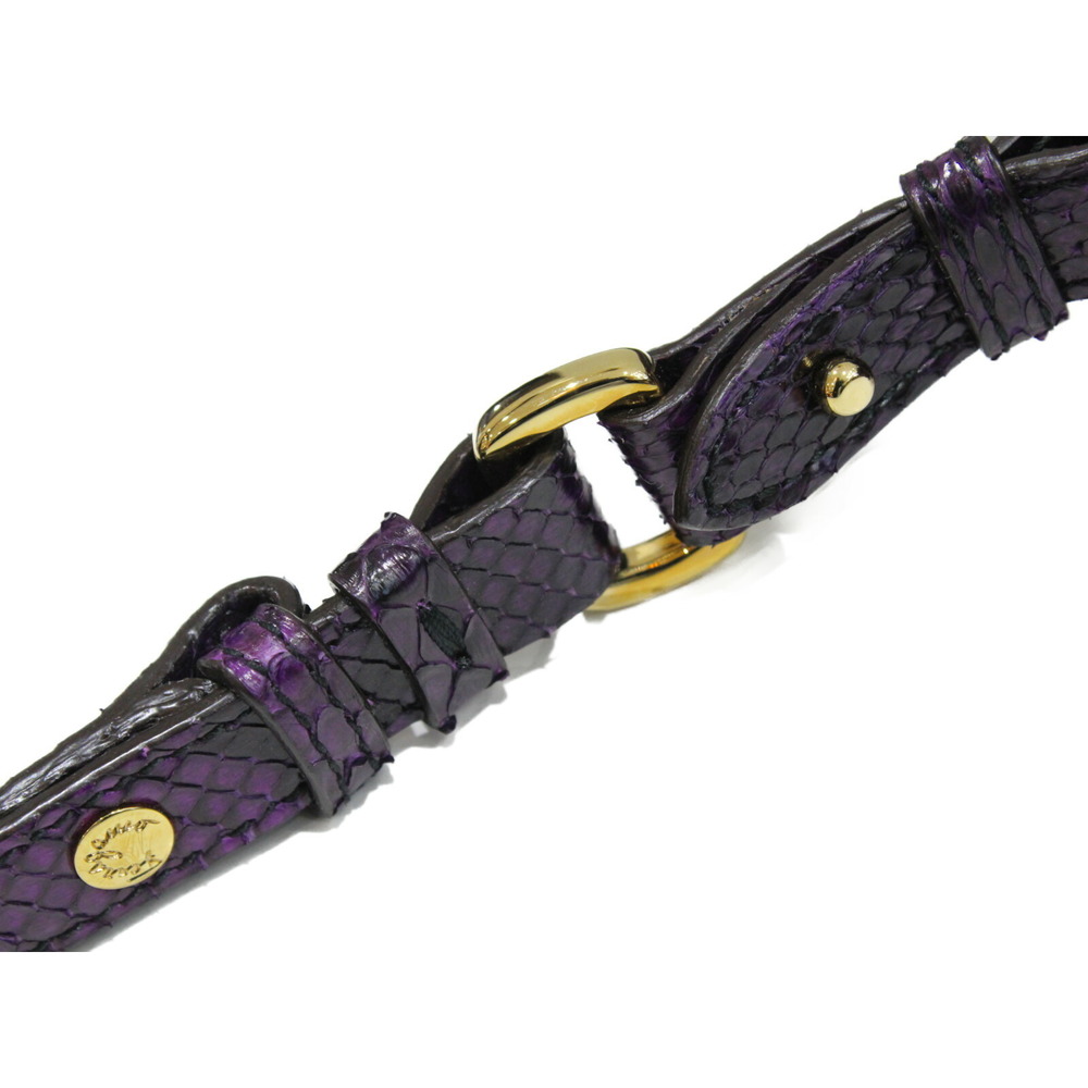 Salvatore Ferragamo 2way Handbag Python Purple - image 7
